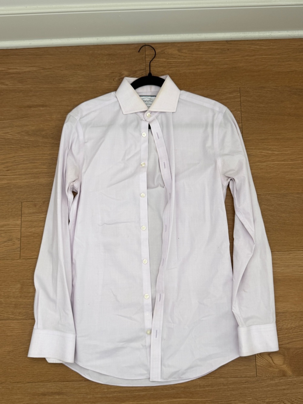Charles Tyrwhitt Men's Light Pink Dress Shirt - Classic Collar